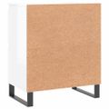 vidaXL Komoda vysoký lesk biela 60x35x70 cm spracované drevo