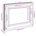 vidaXL Otočné a sklopné okno do suterénu RISOR 80 x 60 cm PVC a sklo