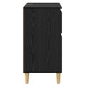 vidaXL Servírovacia skriňa Čierny dub 60 x 35 x 70 cm Kompozitné drevo
