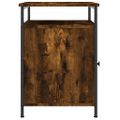 vidaXL Nočné stolíky 2 ks dymový dub 40x42x60 cm kompozitné drevo