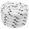 vidaXL Lano na čln 2.5 mm 50 m Biela Polyester