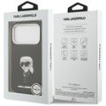 Puzdro Karl Lagerfeld pre iPhone 17 Pro 6,3" IML Aquarelle Karl & Logo MagSafe čierna