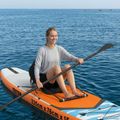 vidaXL Sedadlo na paddleboard 52 x 31 x 45 cm Lyocell Čierna