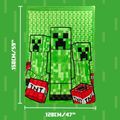 Polštárová deka Minecraft - Creeper