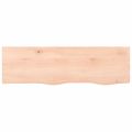 vidaXL Nástenná polica 100x30x(2-4) cm neošetrený dubový masív