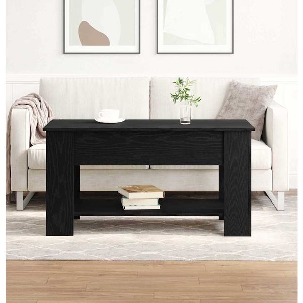 vidaXL Konferenčný stolík Čierny dub 101 x 49 x 52 cm Kompozitné drevo