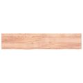 vidaXL Stolová doska bledohnedá 200x40x(2-6)cm ošetrený masívny dub