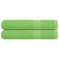 vidaXL Saunové osušky FROGN 2 ks jablkovo zelené 80x200 cm 360 g/m²