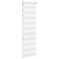 vidaXL Zebra roleta biela 45x150 cm šírka látky 40,9 cm polyester