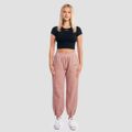 Dámske tričko Cropped Aura Black - GymBeam, veľkosť S