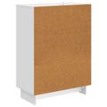 vidaXL Servírovacia skriňa Biela s vysokým leskom 66 x 34,5 x 90 cm