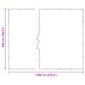 vidaXL Pokrytie rastlín Priehľadná 5 x 12 m PVC