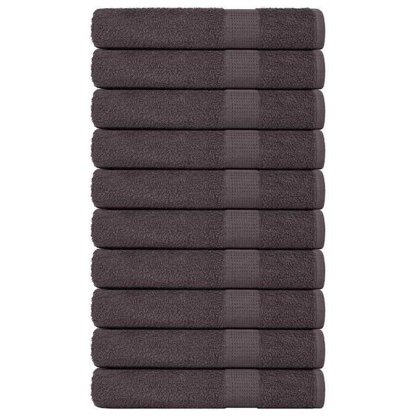 vidaXL Saunové osušky FROGN 10 ks antracitové 80x200 cm 360 g/m²