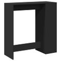 vidaXL Barový stôl s policami čierny 101x40x103,5 cm kompozitné drevo