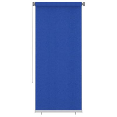 vidaXL Vonkajšia zatemňovacia roleta 100x230 cm modrá HDPE