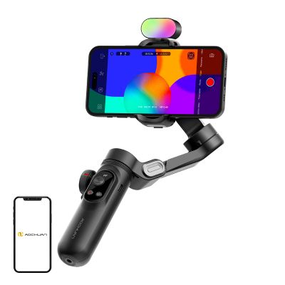 Stabilizátor AOCHUAN X Pro s RGB osvetlením (čierny)