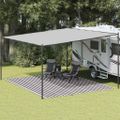 vidaXL Stanový koberec antracitovo-biely 400x500 cm HDPE