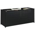 vidaXL Úložný box, čierny 105x34,5x45 cm, látka