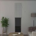 vidaXL Žalúzia Biely 213 x 40 cm 25 mm PVC