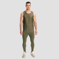 Pánske legíny Combat Olive Grey - GymBeam, veľkosť M