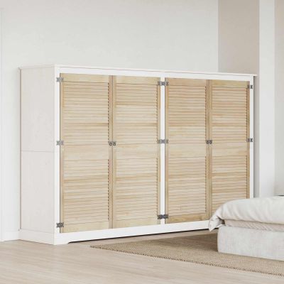 vidaXL Skříňové dvere s dverami 4 pcs Prírodná 140,5 x 2,1 x 59,5 cm