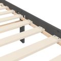 vidaXL Rám postele s čelom sivý 100x200 cm masívne drevo