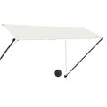 vidaXL Zaťahovacia markíza s LED 300x150 cm krémová