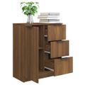 vidaXL Komoda hnedý dub 60x30x70 cm spracované drevo