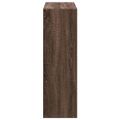 vidaXL Knižnica hnedý dub 102x32x102 cm kompozitné drevo