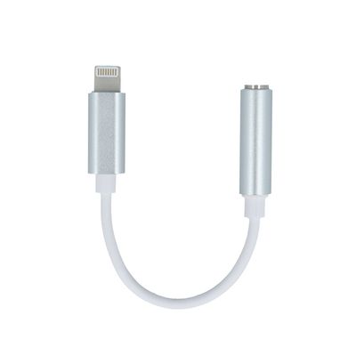 Adaptér audio jack 3,5 mm - Lightning biely