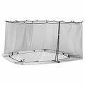 vidaXL Moskytiéra na altánok 220 mesh Čierna 4,5 x 3 x 2 m Polyester