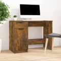 vidaXL Stôl dymový dub 100x50x75 cm spracované drevo