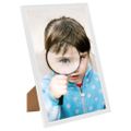 vidaXL Fotorámiky na stenu alebo stôl 3 ks biele 29,7x42 cm MDF