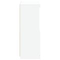 vidaXL Komoda s LED svetlami biela 60,5x37x100 cm