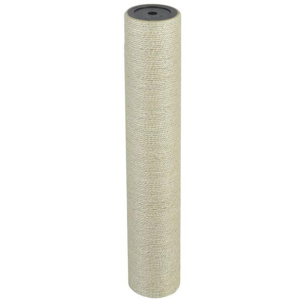 vidaXL Stĺpik na škrabanie pre mačky, 8x45 cm, 10 mm, béžový