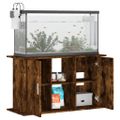 vidaXL Stojan na akvárium dymový dub 101x41x58 cm kompozitné drevo