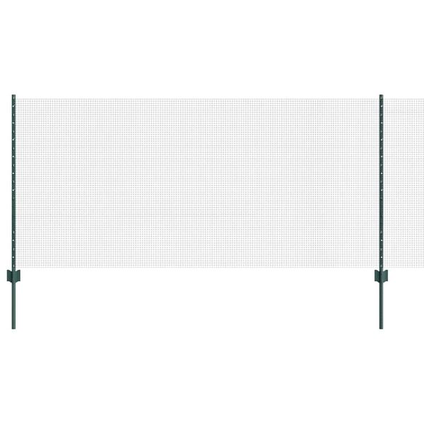 vidaXL Zváraný drôtový plot s podperou 100 x 1 m PVC potiahnutá oceľ
