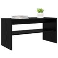 vidaXL TV skrinka 80 x 35 x 40 cm Čierny dub Kompozitné drevo