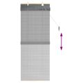 vidaXL Roleta Sivá 60 x 160 cm Bambus