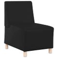 vidaXL Bezrúčková modulárna sofa jednotka 2 ks Čierna Umelá koža