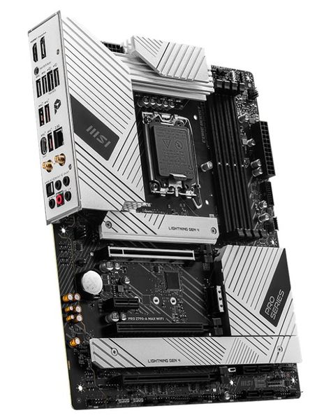 OPRAVENÉ - MSI PRO Z790-A MAX WIFI / Intel Z790 / LGA1700 / 4x DDR5 / 4x M.2 / HDMI / DP / USB-C / WiFi / ATX Základní deska, Intel Z790, LGA1700, 4× DDR5 DIMM (max. 192GB), 4× M.2, Wi-Fi, HDMI, DisplayPort, USB-C, ATX - OPRAVENÉ
