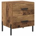 vidaXL Nočný stolík Staré drevo 40 x 35 x 47,5 cm Kompozitné drevo