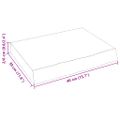 vidaXL Nástenná polica 40x30x(2-4) cm neošetrený dubový masív