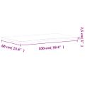 vidaXL Stolová doska 100x(55-60)x2,5 cm masívny buk