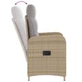 vidaXL Záhradný lounge set 2 ks Beige a svetlo šedá