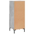 vidaXL Komoda betónovo sivá 34,5x34x90 cm spracované drevo