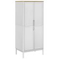vidaXL Šatník FLORO biely 77x53x171 cm borovicový masív