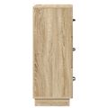 vidaXL Zásuvkový kabinet 33 x 34,5 x 87 cm Kompozitné drevo Dub sonoma