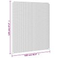 vidaXL Magnetická okenná sieťka proti hmyzu biela 100x120 cm