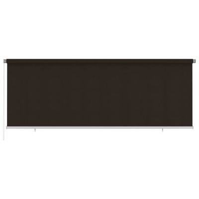 vidaXL Vonkajšia zatemňovacia roleta 400x140 cm hnedá HDPE